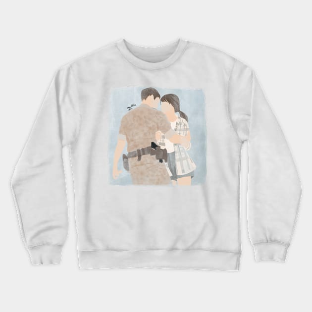 Descendants of the sun FANART 02 Crewneck Sweatshirt by Giullia - Yeppeunyeppeun Art